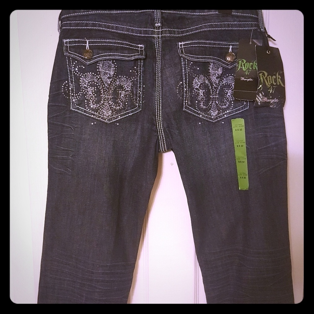 Ladies Wrangler Rock47 Jeans Bootcut Denim